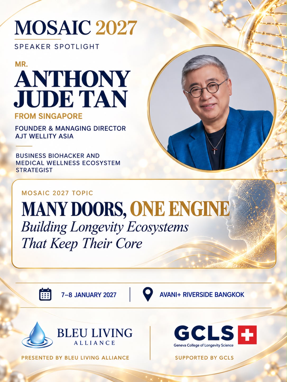 MOSAIC 2027 speaker spotlight: Anthony Jude Tan presenting Many Doors, One Engine at Avani+ Riverside Bangkok